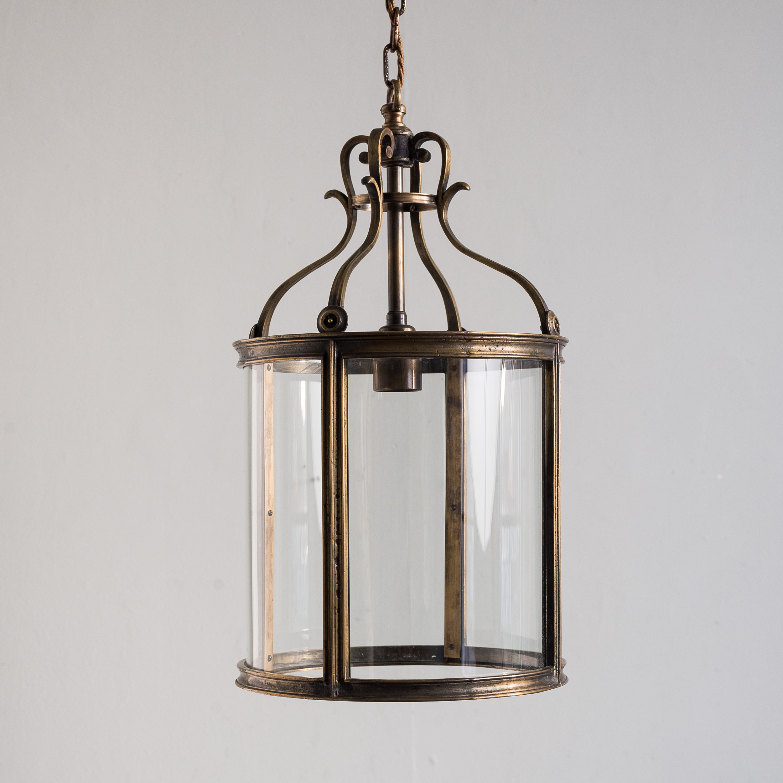 Early nineteenth century style aged brass lantern, - LASSCO - England's ...