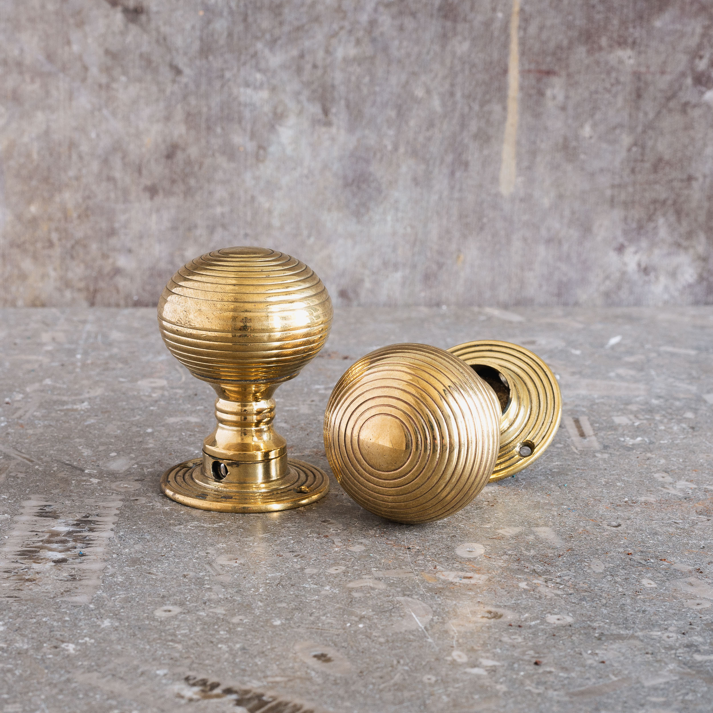 Brass Beehive - Large (pair) - Victorian Door Knobs