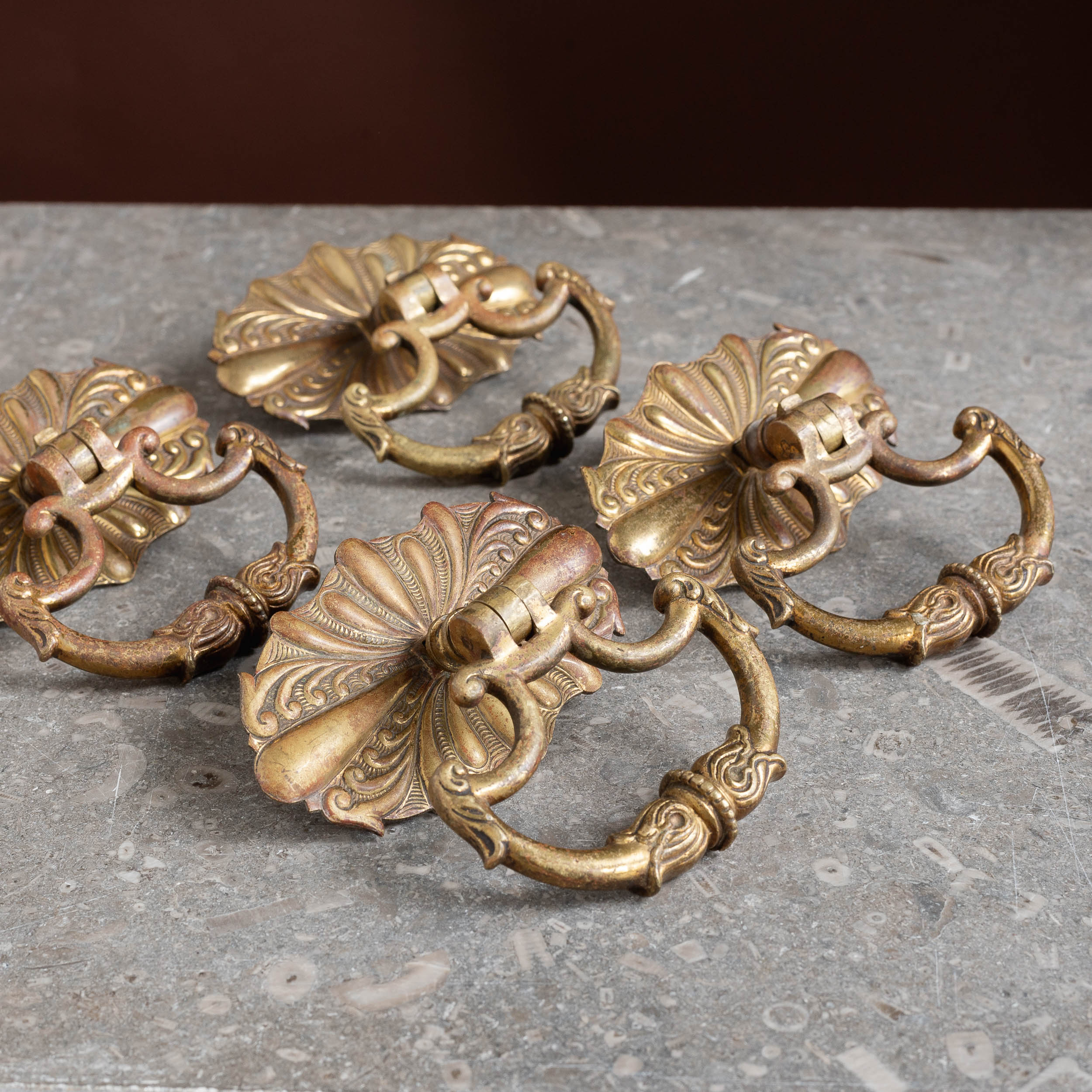 Set of Victorian gilt-lacquered brass drawer pulls or cabinet handles -  LASSCO - England's prime resource for Architectural Antiques, Salvage  Curiosities